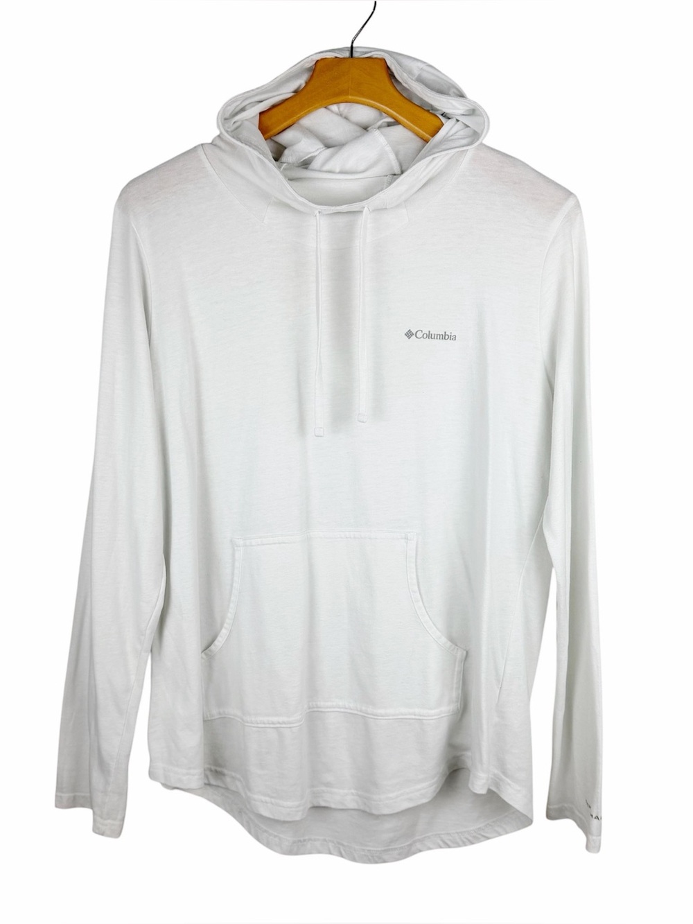 Columbia Omni-Wick Omni-Shade White Pullover Hoodie Size XL
